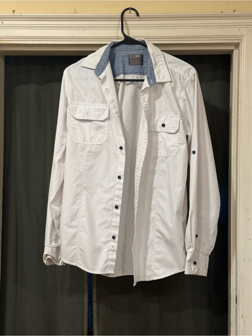 Men's White Button-Up Utility Shirt by DCBD